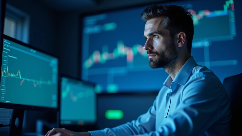 Écran affichant des graphiques de taux interbancaires et données financières en temps réel